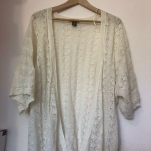 White Knitted Cardigan/Sweater/Kimono H&M